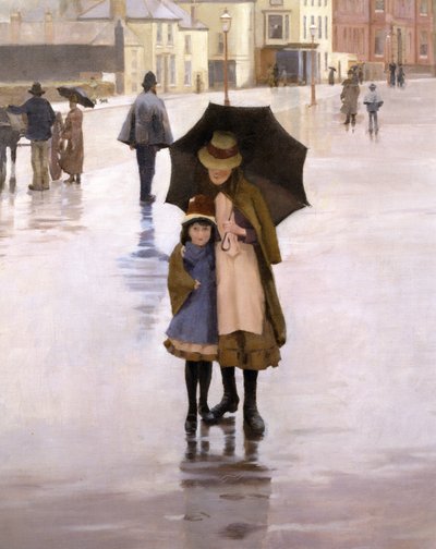 Piove ogni giorno, 1889 (dettaglio) da Norman Garstin
